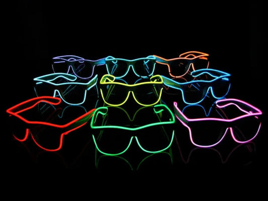 Neon Brille Blinkende Leuchtende LED Brille